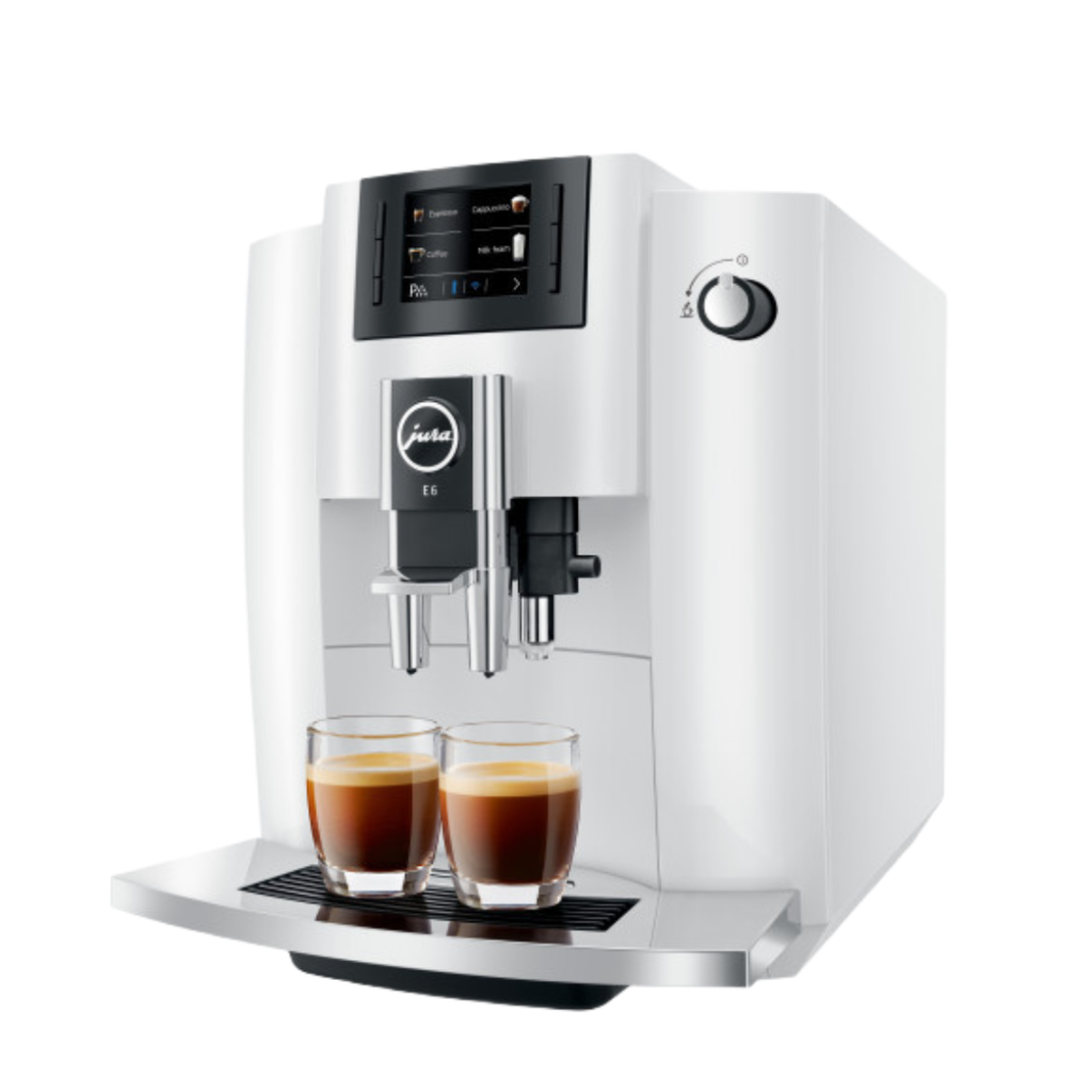 Jura E6 Piano wit Koffiemachine - Gereviseerd, 12 Maanden Garantie