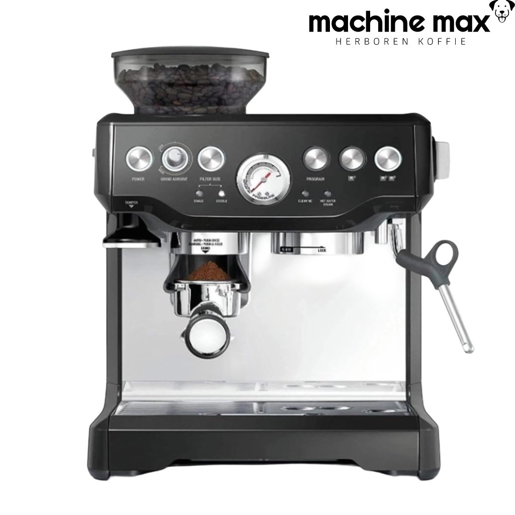 Sage Barista Express Truffel Zwart Espressomachine - Gereviseerd, 12 Maanden Garantie