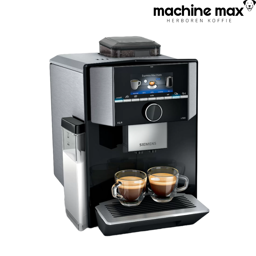 Siemens EQ9 S500 Kaffeemaschine – Edelstahlfarbe, sehr schön! Gebrauchsspuren, 12 Monate Gar!