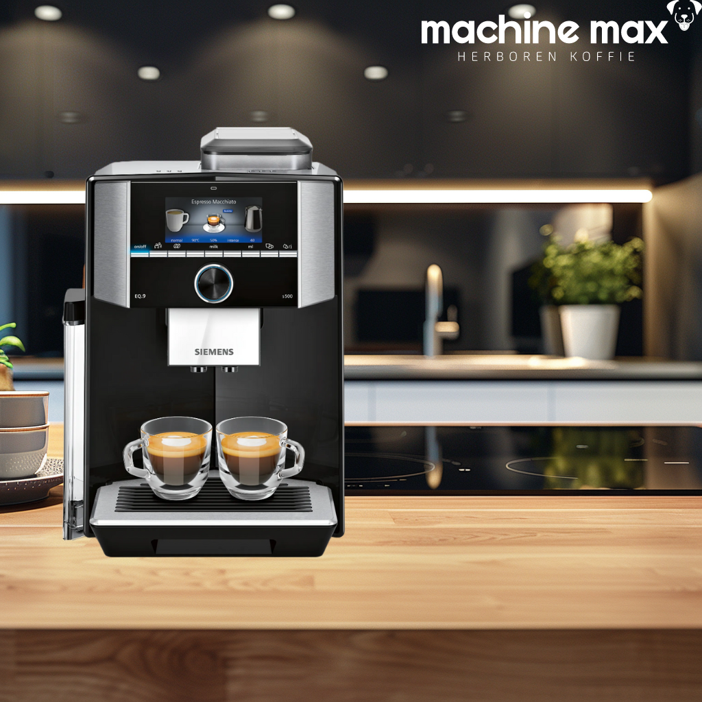 Siemens EQ9 S500 Kaffeemaschine – Edelstahlfarbe, sehr schön! Gebrauchsspuren, 12 Monate Gar!